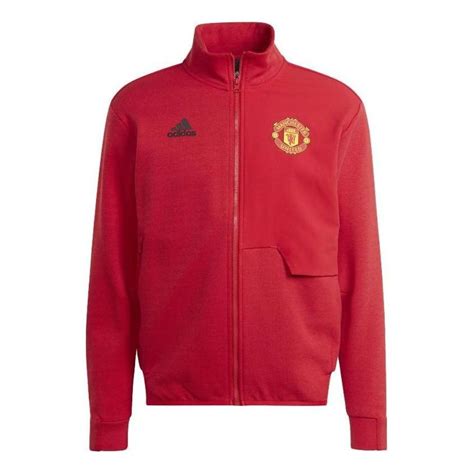 adidas manchester united jacke herren rot weiß gebraucht|Adidas Manchester United Anthem Jacke (IA8564) .